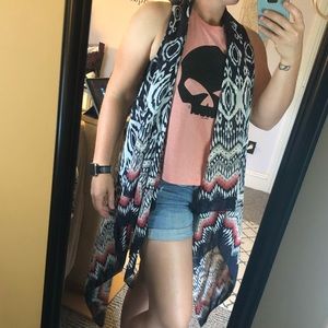 Sleeveless kimono
